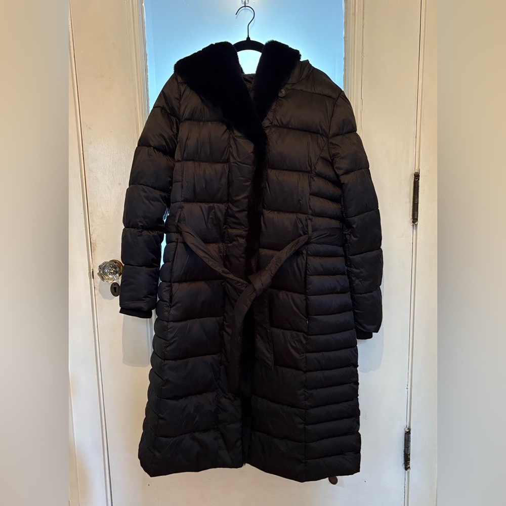 Centigrade | Puffer Coat with Faux Fur Details